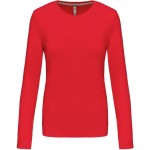 Damen T-Shirt – Kariban K383 Langarm – Rot S