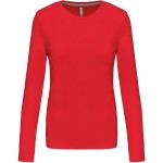 Damen T-Shirt – Kariban K383 Langarm – Rot M
