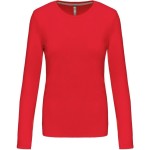 Damen T-Shirt – Kariban K383 Langarm – Rot L