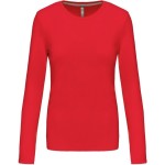 Damen-T-Shirt – Kariban K383 mit langen Ärmeln – Rot XL
