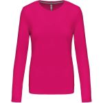 Damen-T-Shirt – Kariban K383 mit langen Ärmeln – Fuchsia 3XL