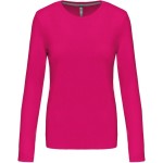 Damen T-Shirt – Kariban K383 Langarm – Fuchsia M