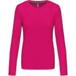 Damen T-Shirt – Kariban K383 Langarm – Fuchsia L