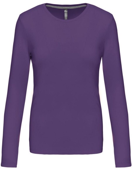 Damen T-Shirt – Kariban K383 Langarm – Lila M