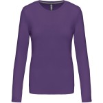 Damen-T-Shirt – Kariban K383 mit langen Ärmeln – Lila XXL