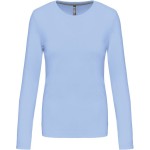 Damen-T-Shirt – Kariban K383 mit langen Ärmeln – Himmelblau S