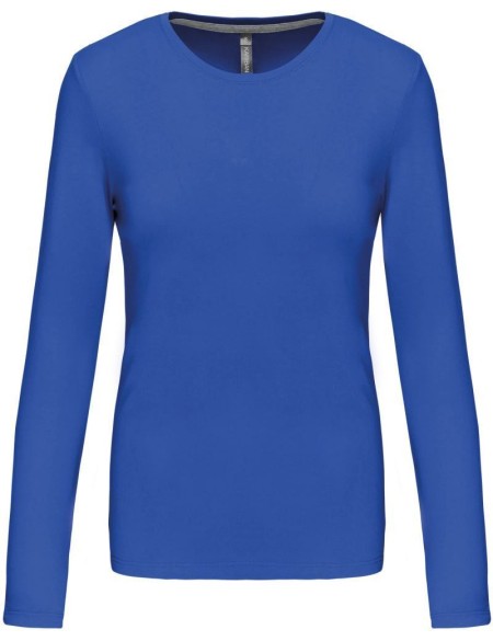 Damen-T-Shirt – Kariban K383 mit langen Ärmeln – Hellkönigsblau M
