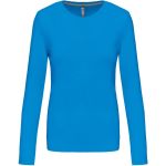 Damen-T-Shirt – Kariban K383 mit langen Ärmeln – Tropisches Blau L