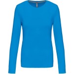 Damen-T-Shirt – Kariban K383 mit langen Ärmeln – Tropisches Blau M