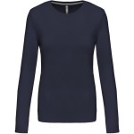 Damen-T-Shirt – Kariban K383 Langarm – Marineblau S