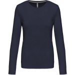Damen-T-Shirt – Kariban K383 mit langen Ärmeln – Marineblau XXL