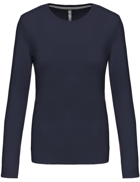 Damen-T-Shirt – Kariban K383 mit langen Ärmeln – Marineblau XXL