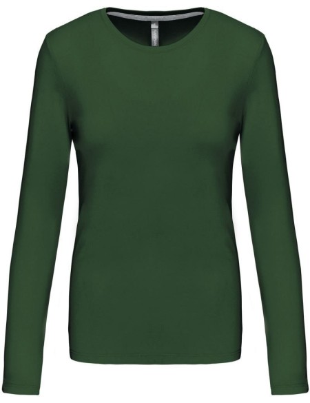 Damen-T-Shirt – Kariban K383 mit langen Ärmeln – Waldgrün L