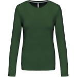 Damen T-Shirt - Kariban K383 mit langen Ärmeln - Waldgrün XXL