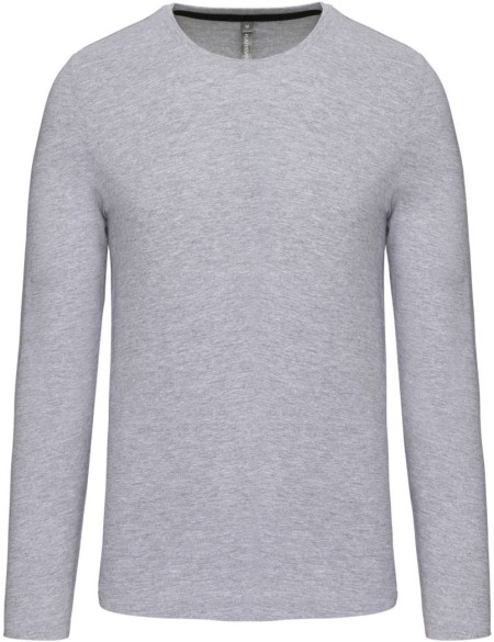 Herren-T-Shirt – Kariban K359 mit langen Ärmeln – Oxford-Grau 3XL