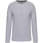 Herren-T-Shirt – Kariban K359 mit langen Ärmeln – Oxford-Grau 4XL