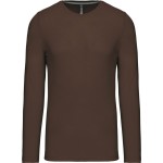 Herren T-Shirt – Kariban K359 Langarm – Schokolade L