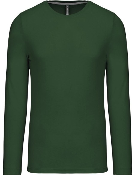 Herren-T-Shirt – Kariban K359 mit langen Ärmeln – Waldgrün 4XL