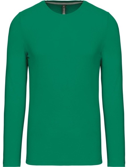 Herren-T-Shirt – Kariban K359 mit langen Ärmeln – Kellygrün 3XL