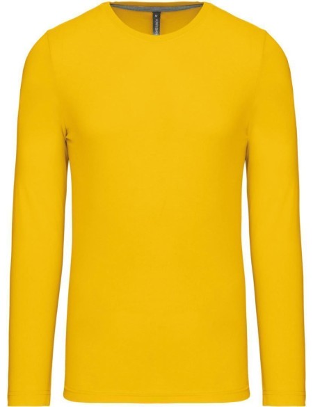 Herren-T-Shirt – Kariban K359 mit langen Ärmeln – Gelb XXL