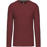 Herren-T-Shirt – Kariban K359 Langarm – Burgunderrot M