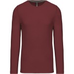 Herren-T-Shirt – Kariban K359 mit langen Ärmeln – Burgunderrot 3XL