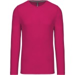Herren-T-Shirt – Kariban K359 Langarm – Fuchsia XL
