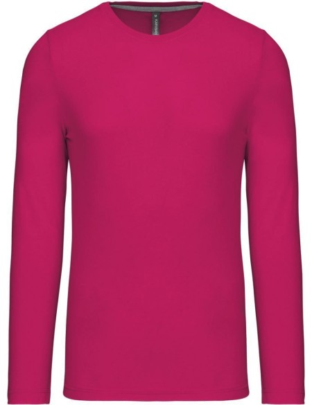 Herren-T-Shirt – Kariban K359 mit langen Ärmeln – Fuchsia 3XL