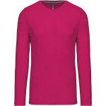 Herren-T-Shirt – Kariban K359 mit langen Ärmeln – Fuchsia 4XL
