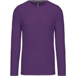 Herren-T-Shirt – Kariban K359 Langarm – Lila XL