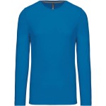 Herren-T-Shirt – Kariban K359 mit langen Ärmeln – Tropisches Blau M