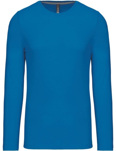 Herren-T-Shirt – Kariban K359 mit langen Ärmeln – Tropisches Blau XL