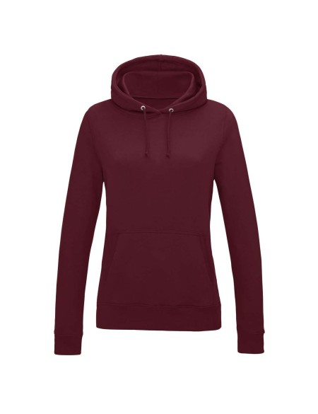 JustHoods Damen-Sweatshirt – Burgunderrot XS