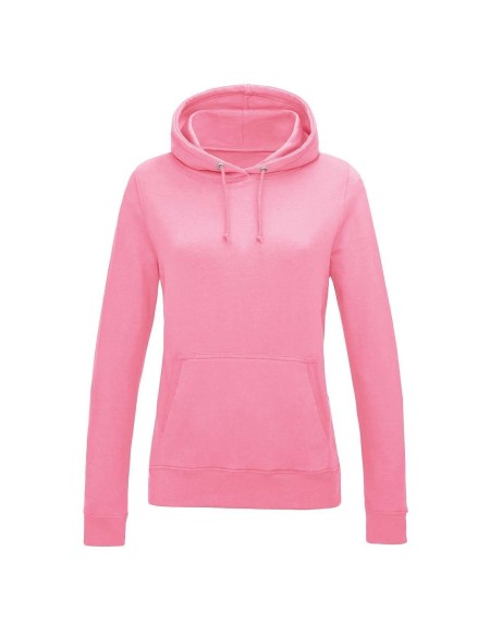 JustHoods Damen Kapuzenpullover – Candyfloss Pink XL