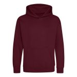 Kinder-Sweatshirt JustHoods - Burgunderrot 3/4 Jahre
