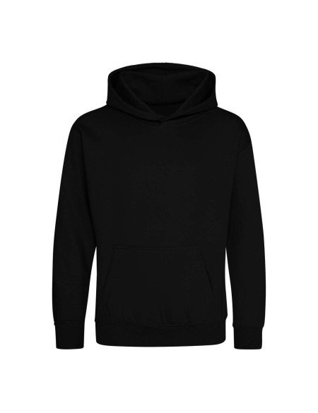 Kinder-Sweatshirt JustHoods - Tiefschwarz 9/11 Jahre