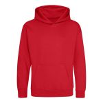 Kinder-Sweatshirt JustHoods - Feuerrot 5/6 Jahre