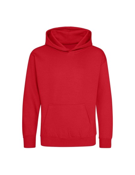 Kinder-Sweatshirt JustHoods - Feuerrot 3/4 Jahre