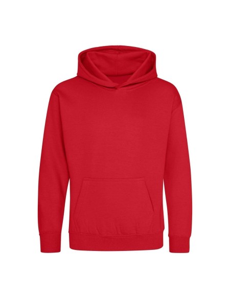 Kinder-Sweatshirt JustHoods - Feuerrot 5/6 Jahre