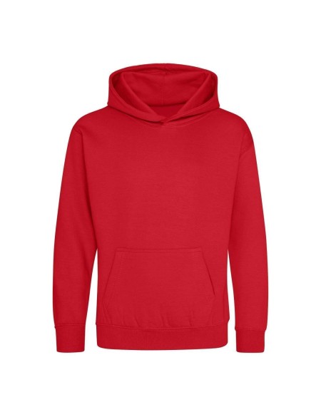 Kinder-Sweatshirt JustHoods - Feuerrot 9/11 Jahre