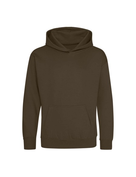 Kinder-Sweatshirt JustHoods - Olivgrün 7/8 Jahre