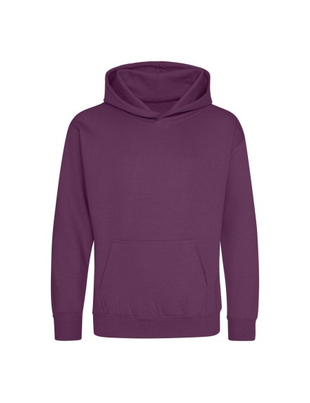 JustHoods Kinder-Sweatshirt – Pflaume 1/2 Jahre