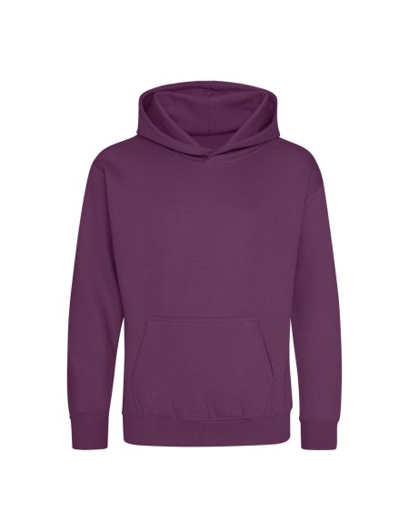 Kinder-Sweatshirt JustHoods - Pflaume 3/4 Jahre