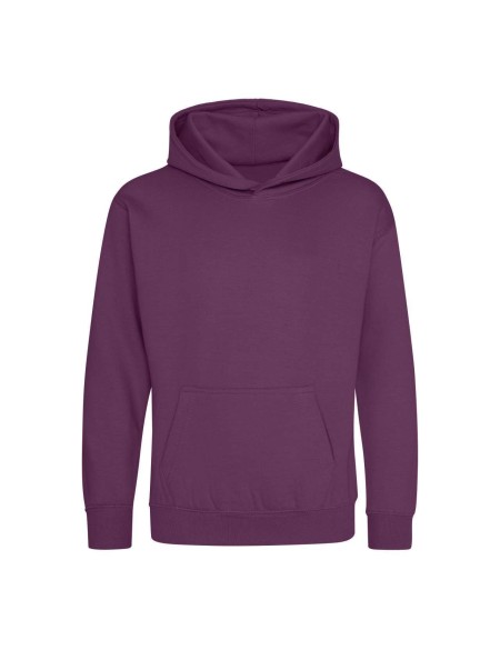 Kinder-Sweatshirt JustHoods - Pflaume 5/6 Jahre