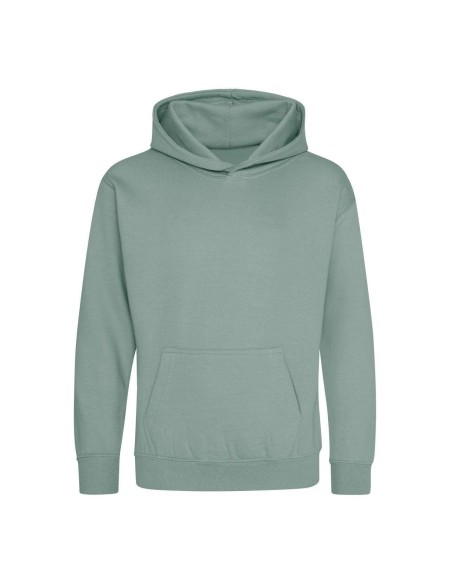 Kinder-Sweatshirt JustHoods - Dusty Green 7/8 Jahre
