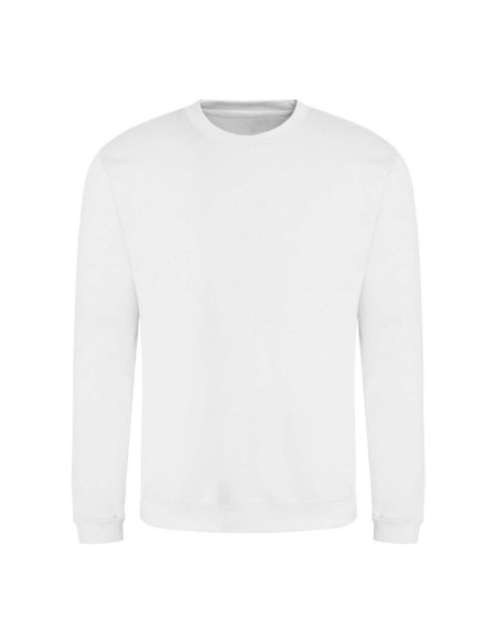 Unisex-Sweatshirt ohne Kapuze JustHoods - Arktisweiß 3XL