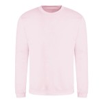 Unisex-Sweatshirt ohne Kapuze JustHoods - Babyrosa XXL