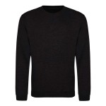 Unisex-Hoodie ohne Kapuze JustHoods - Black Smoke XS