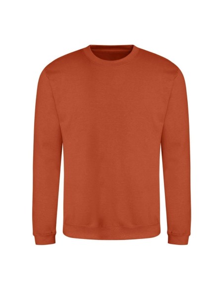 Unisex-Sweatshirt ohne Kapuze JustHoods - Gebranntes Orange XXL