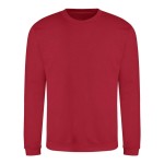 Unisex Kapuzenpullover ohne Kapuze JustHoods - Feuerrot L